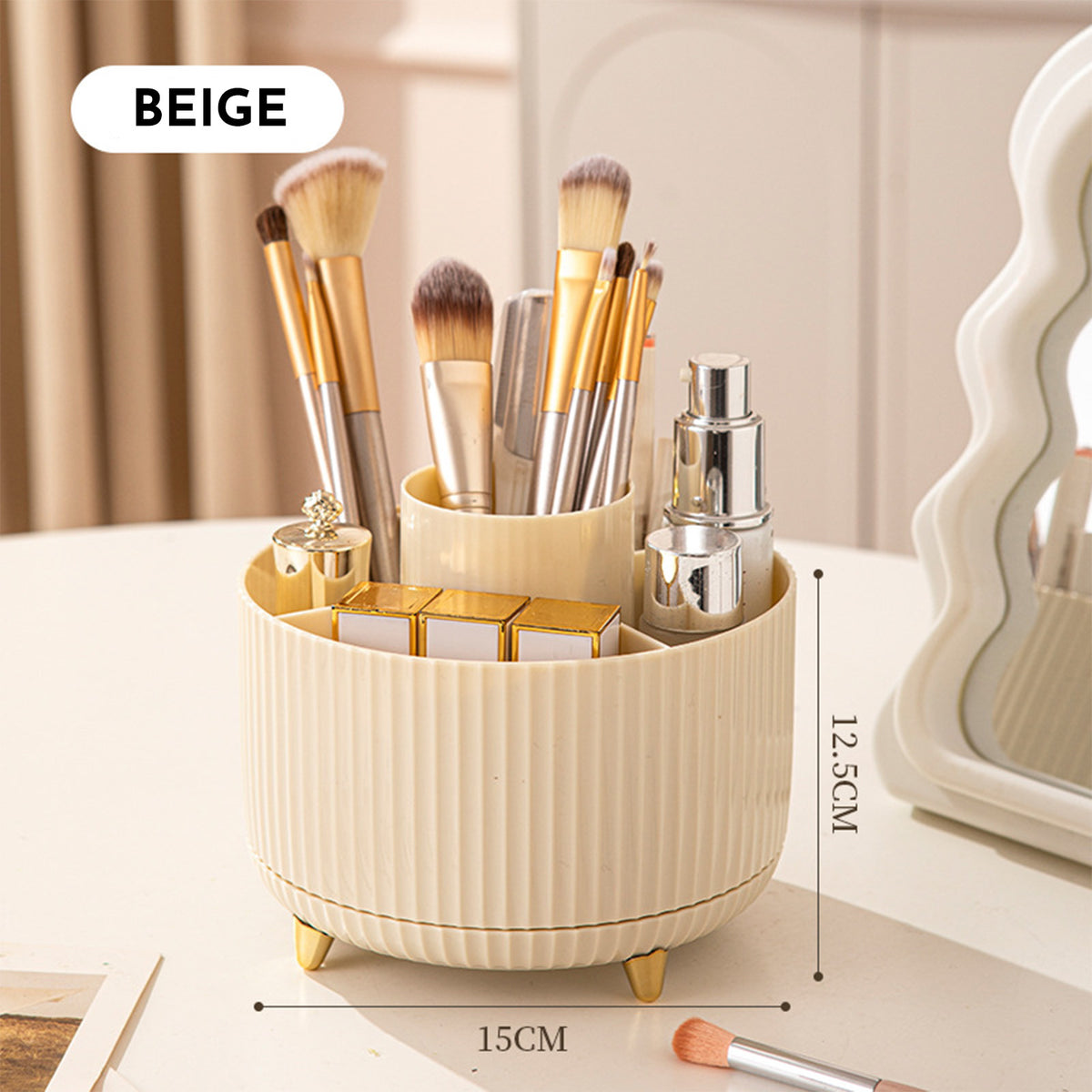 Rotating Makeup Brush Holder
