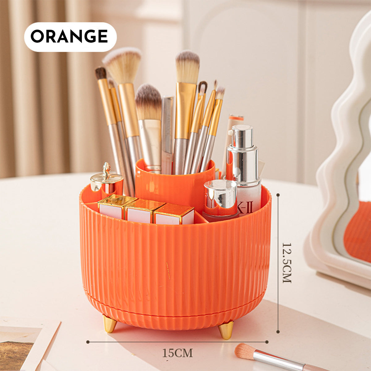 Rotating Makeup Brush Holder