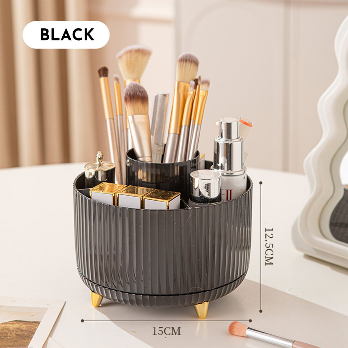 Rotating Makeup Brush Holder