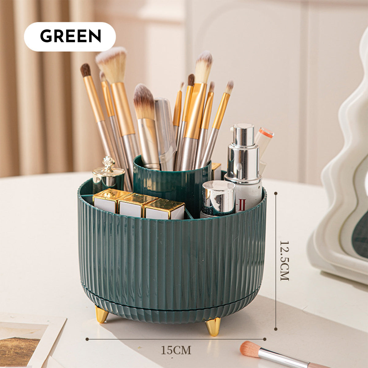 Rotating Makeup Brush Holder