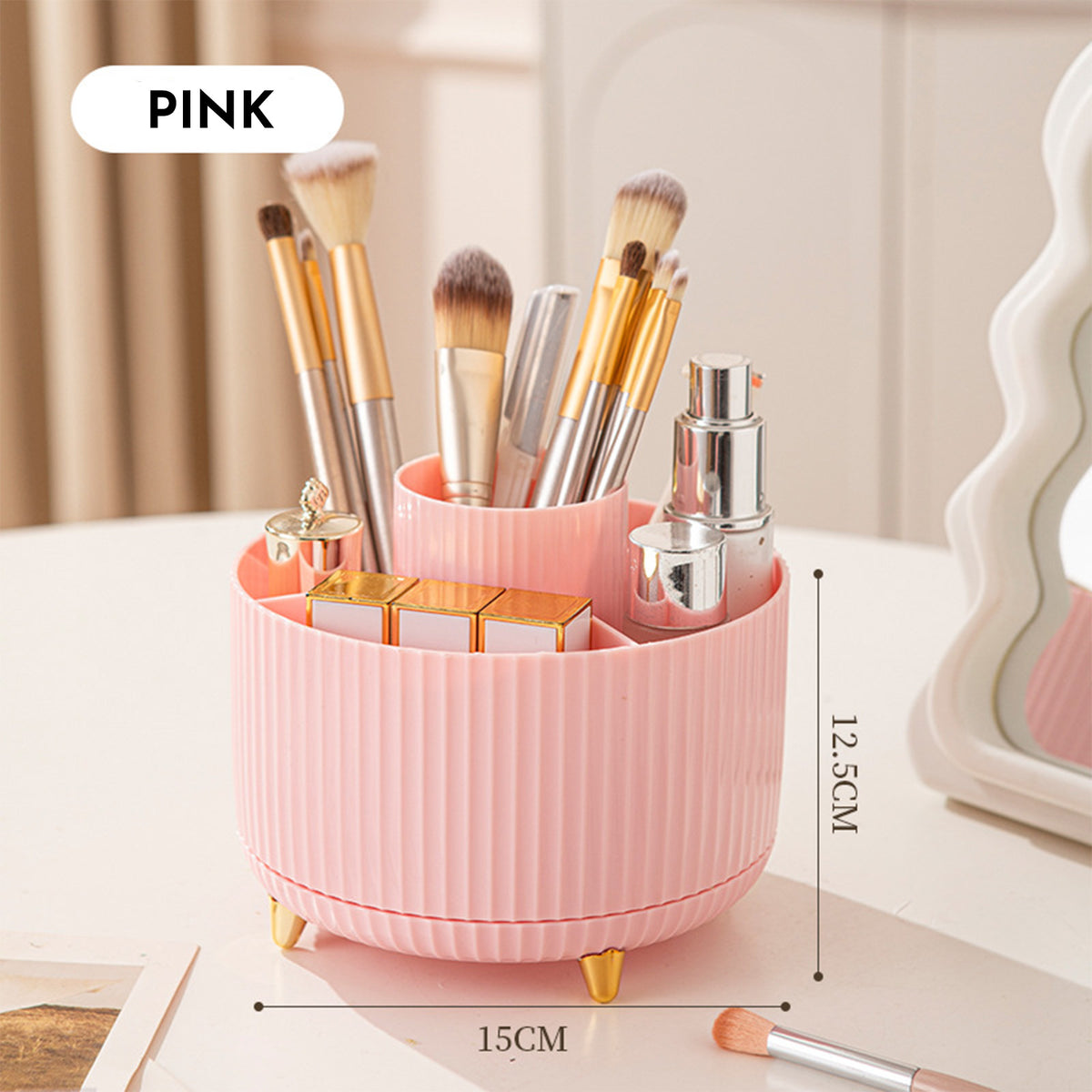 Rotating Makeup Brush Holder